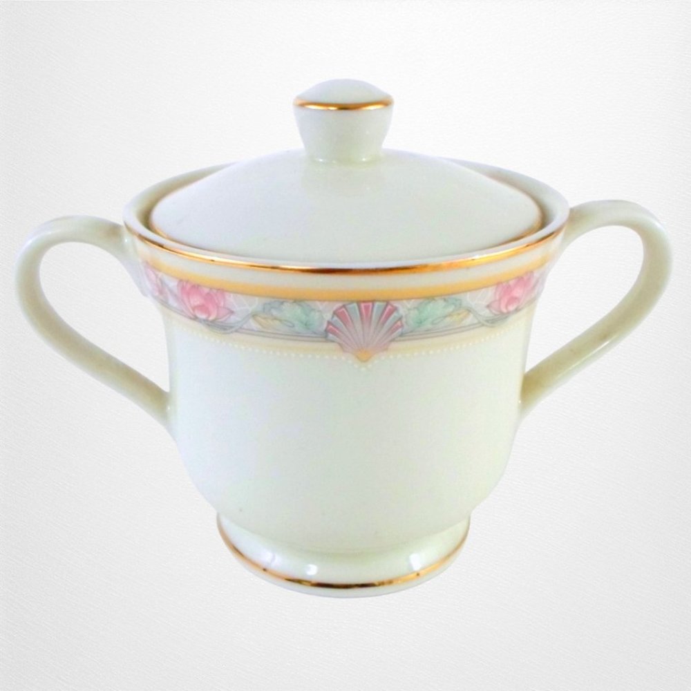 Royal Limited Sugar Bowl with Lid EGYPTIAN SHELL Made in Japan